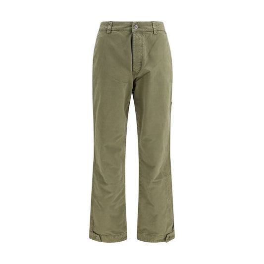 Bicolor Cotton Casual Pants
