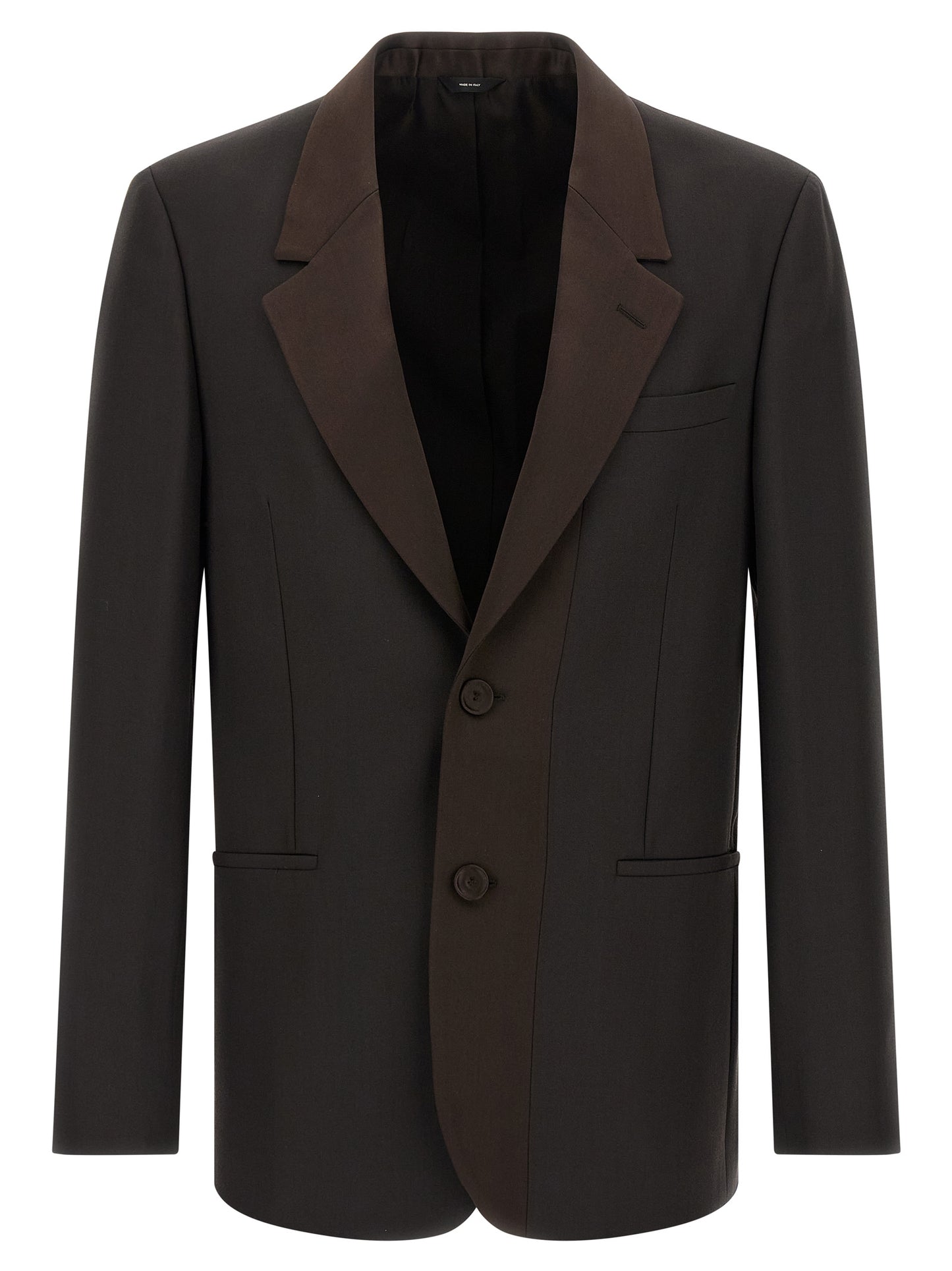 Brown Polyester Blazer
