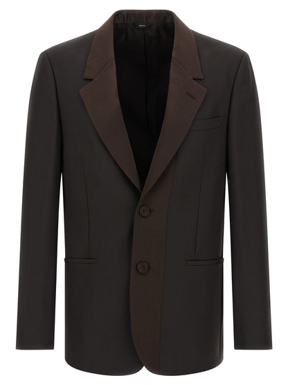 Brown Polyester Blazer