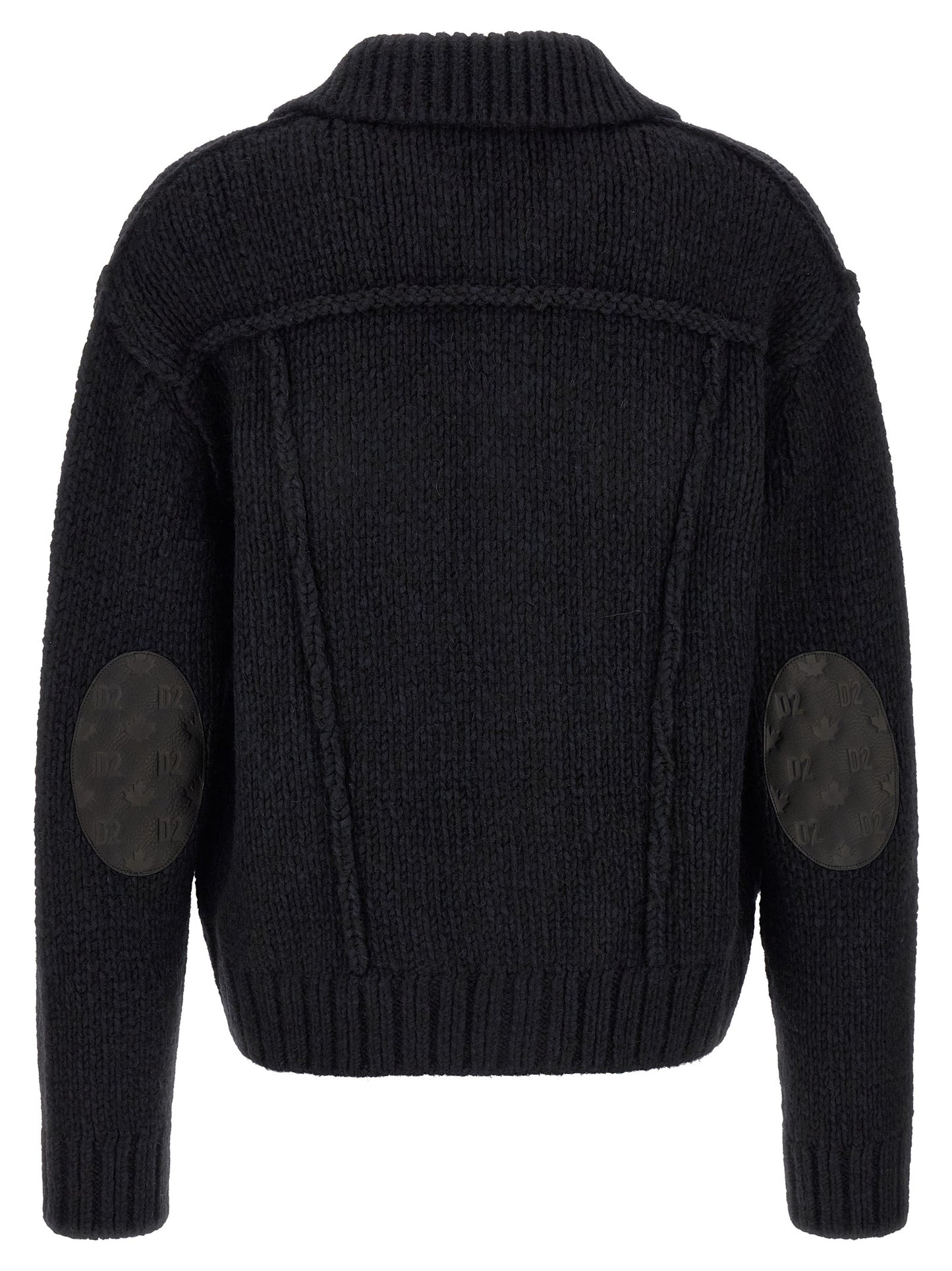 Blue Marabou Cardigan
