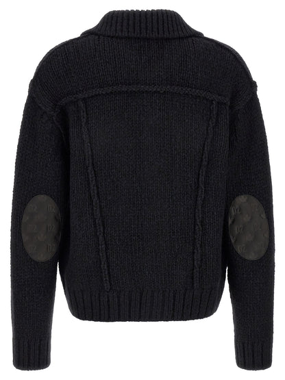 Blue Marabou Cardigan