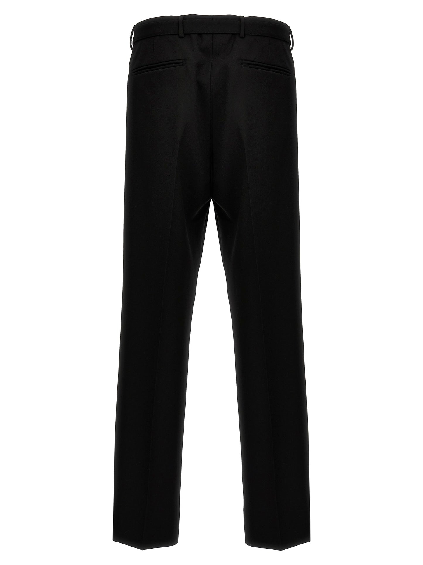 Black Virgin Wool Dress Pants