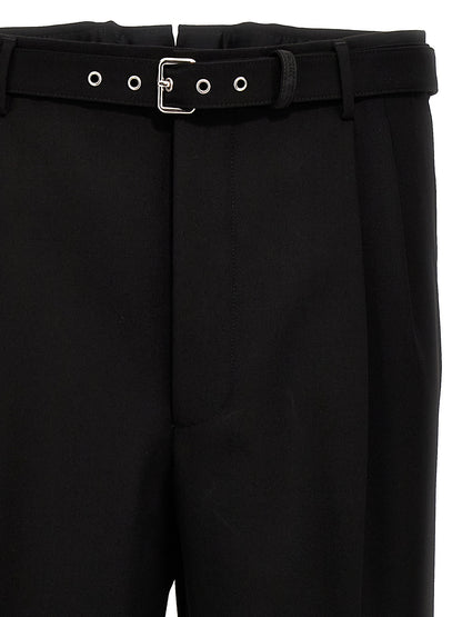 Black Virgin Wool Dress Pants