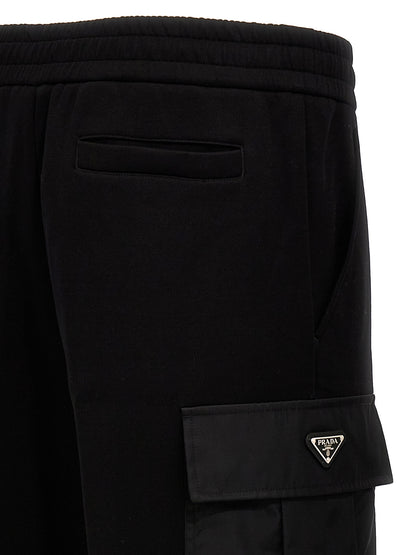 Black Cotton Joggers (Workout Pants)