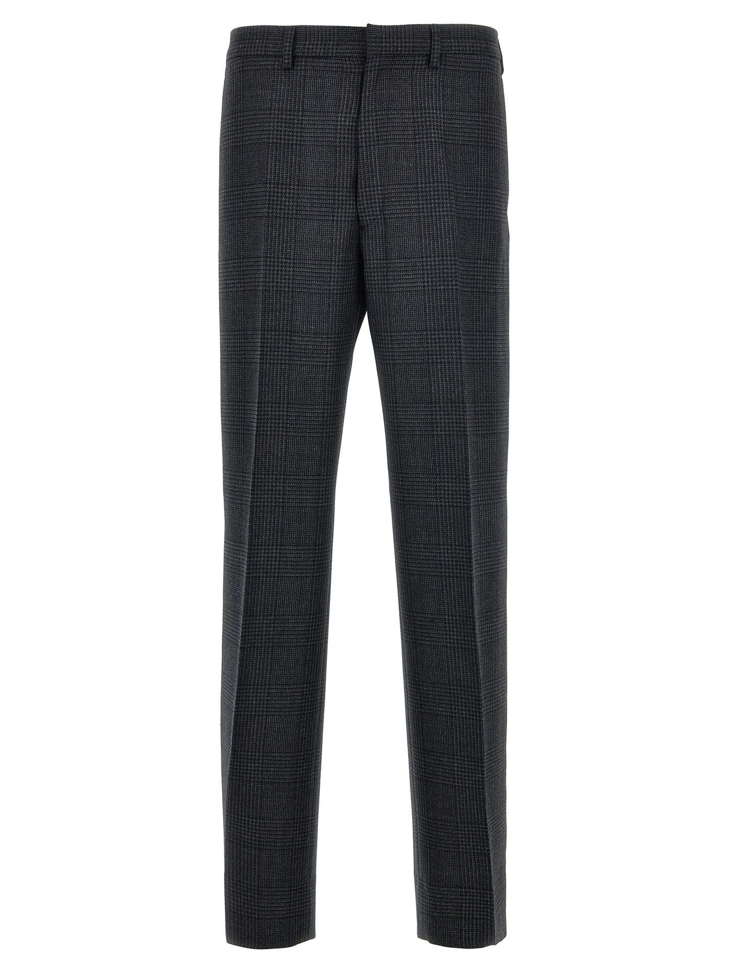 Gray Virgin Wool Dress Pants