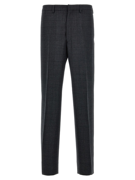 Gray Virgin Wool Dress Pants