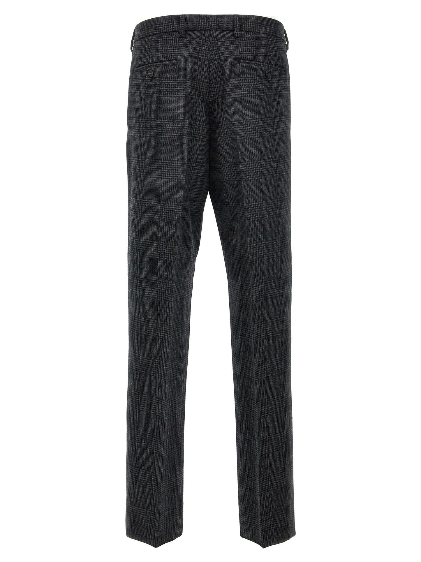 Gray Virgin Wool Dress Pants