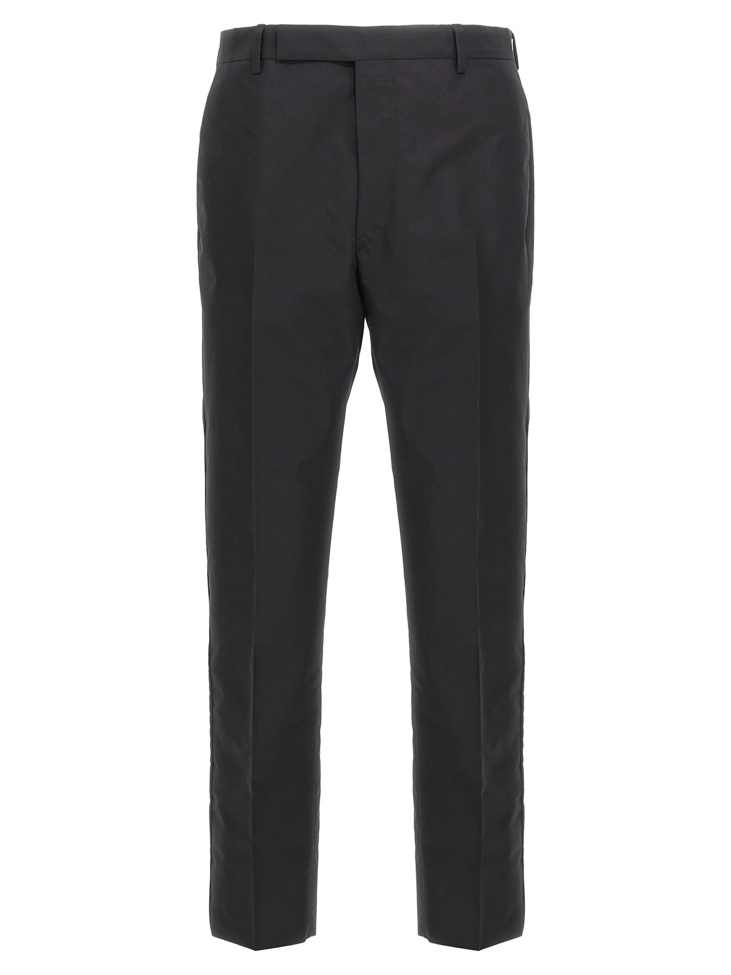 Black Cotton Dress Pants