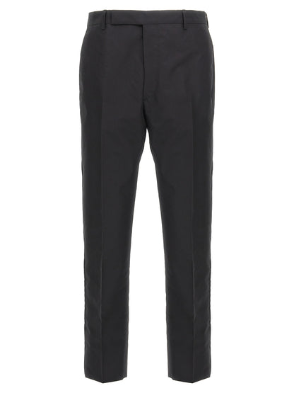Black Cotton Dress Pants