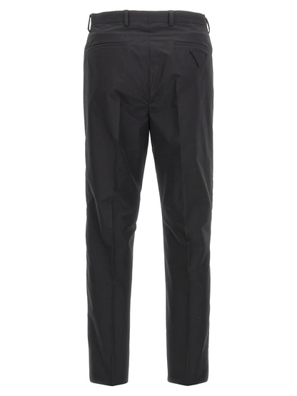 Black Cotton Dress Pants