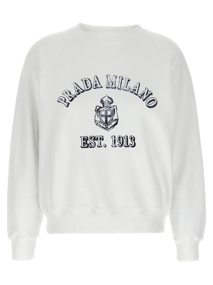 White Cotton Sweatshirt