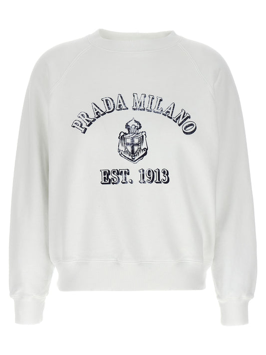 White Cotton Sweatshirt