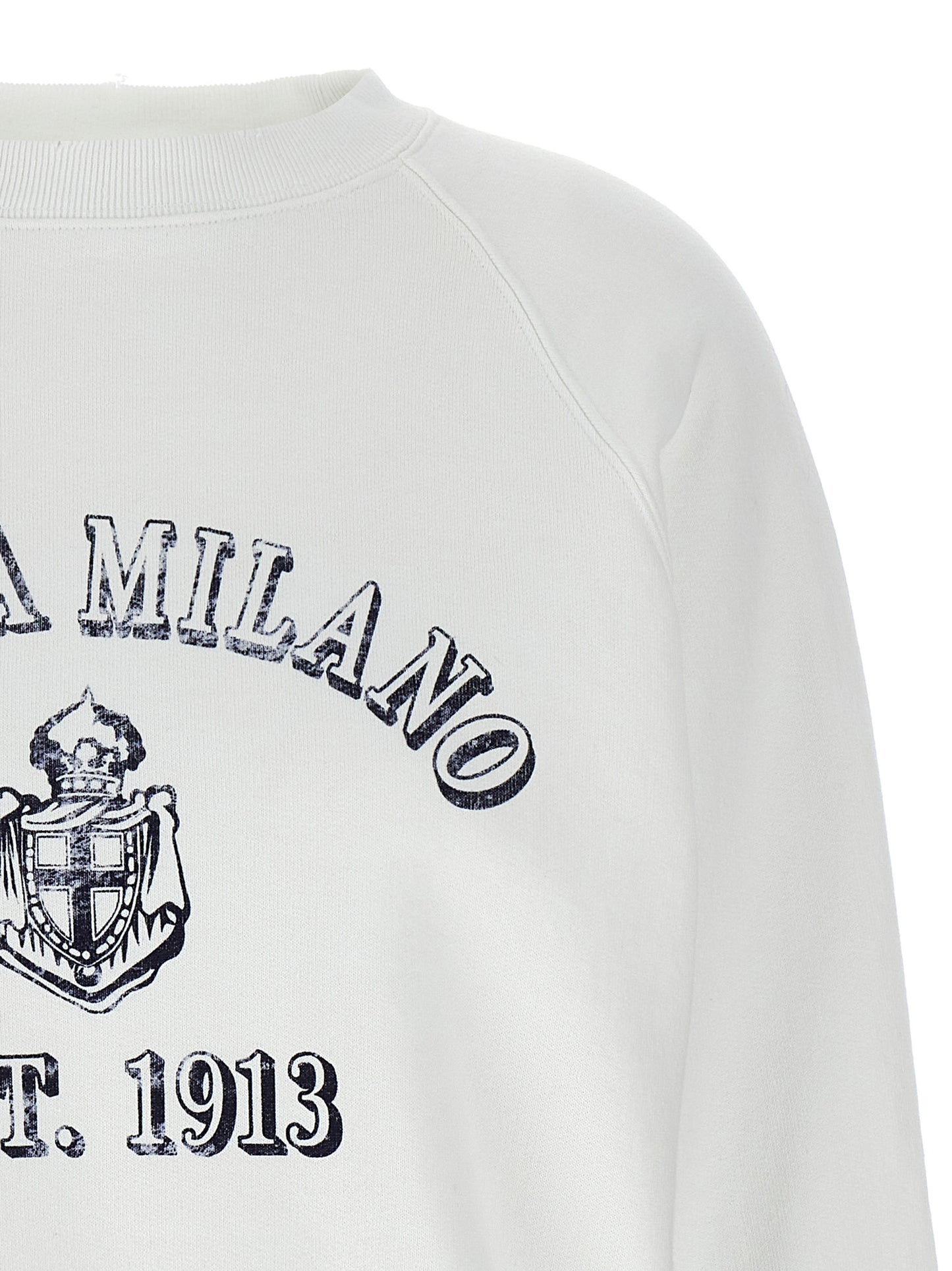 White Cotton Sweatshirt
