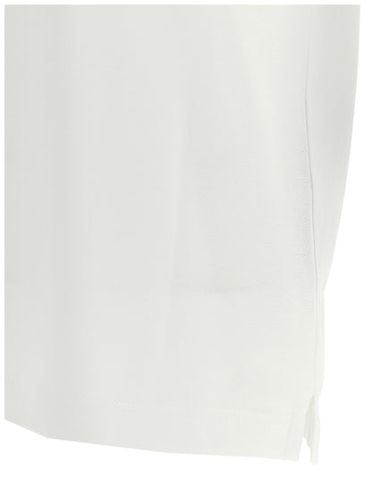 White Cotton Polo Shirt