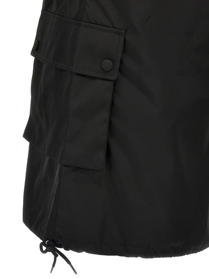 Black Polyamide Short Dress