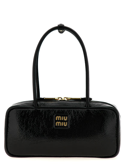 Black Lamb Leather Handbag