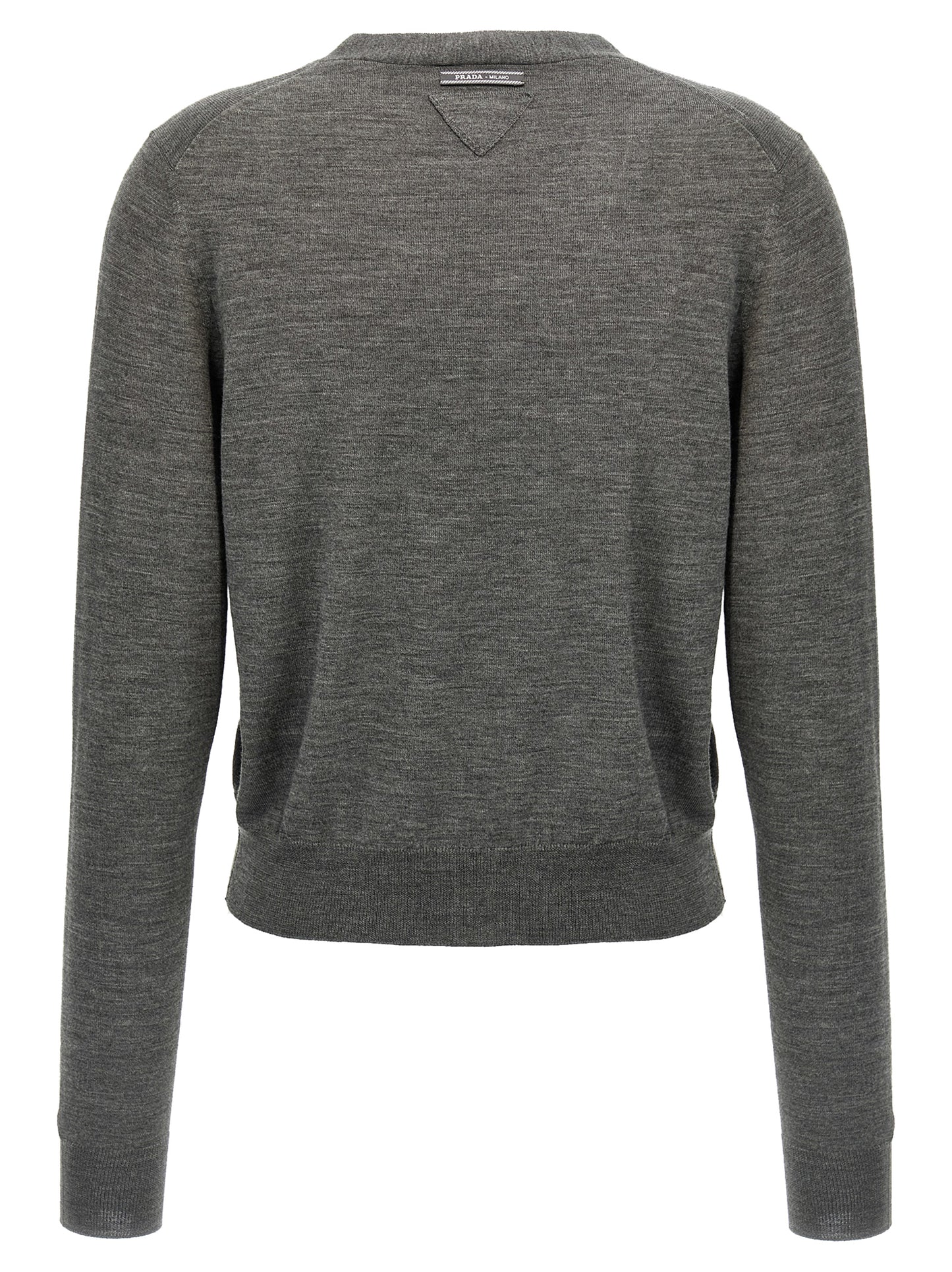 Gray Virgin Wool Cardigan