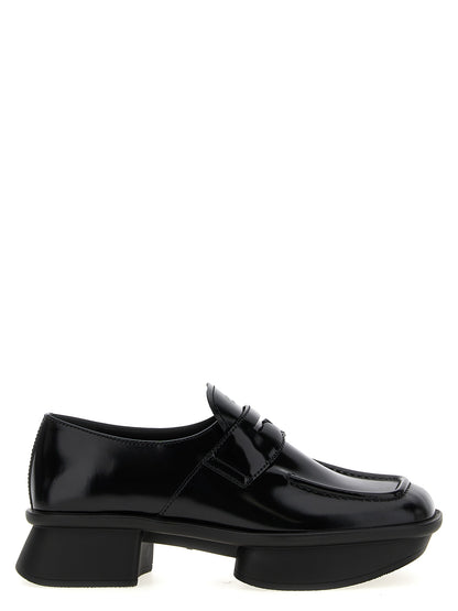 Black Calfskin Slip-On Loafers