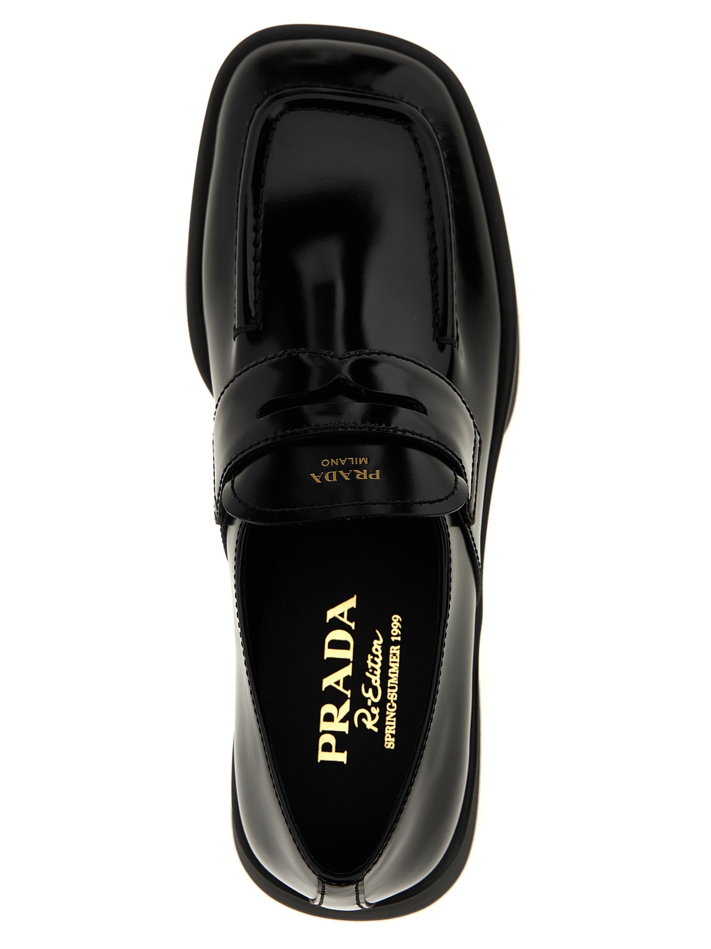 Black Calfskin Slip-On Loafers