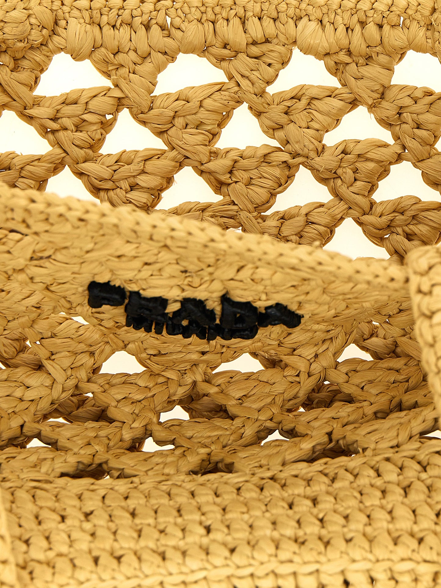 Beige Viscose Handbag