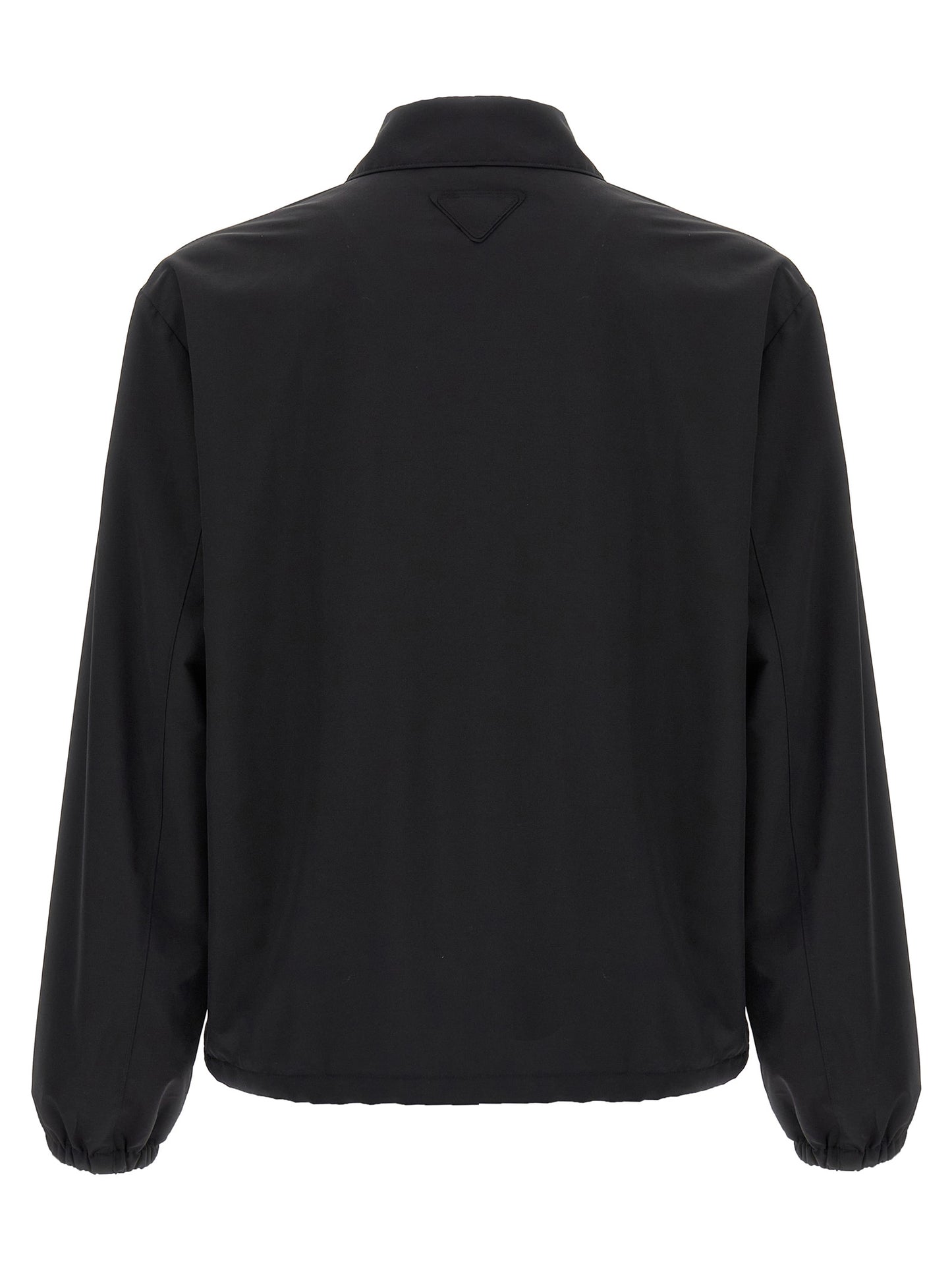 Black Virgin Wool Full-Length Jacket