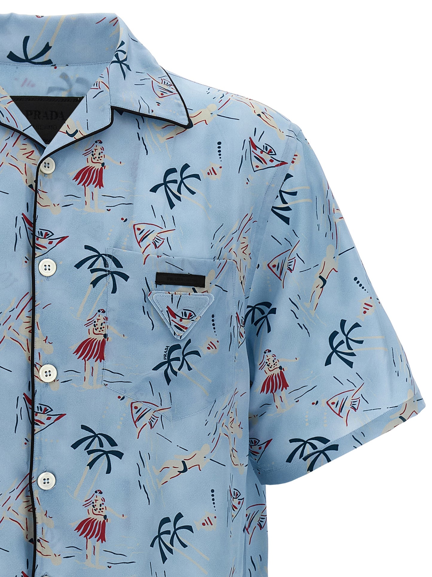 Blue Viscose Blouse