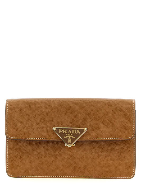 Beige Calfskin Crossbody Bag
