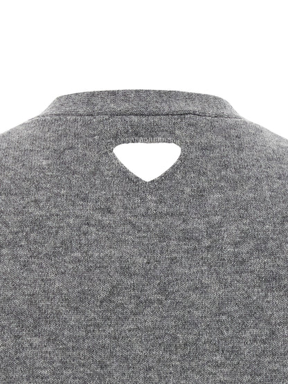 Gray Cashmere Cardigan