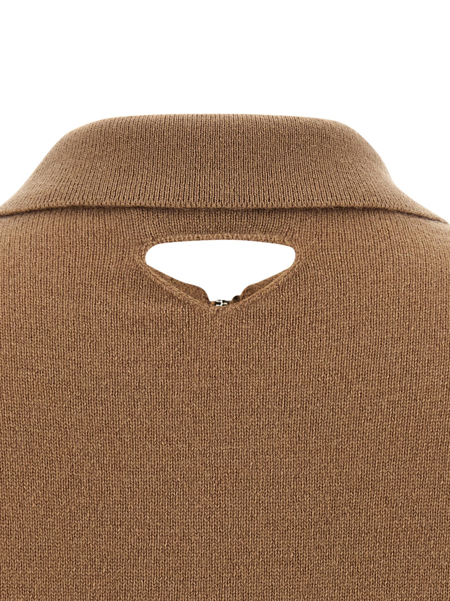Beige Cashmere Polo Shirt