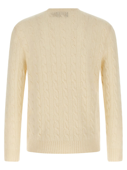 White Wool Cardigan