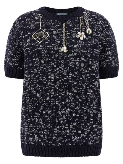 Multicolor Virgin Wool Cardigan