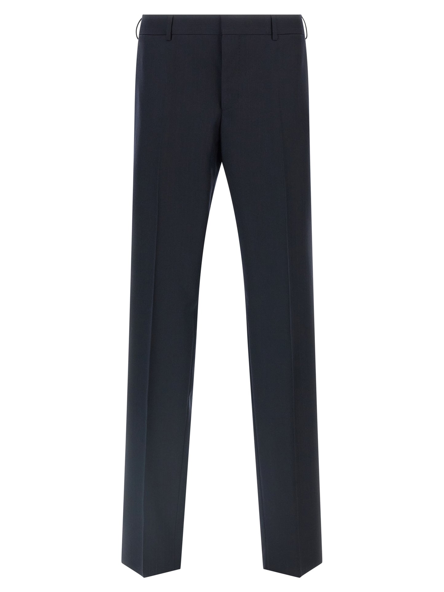 Blue Virgin Wool Two-Piece Suit