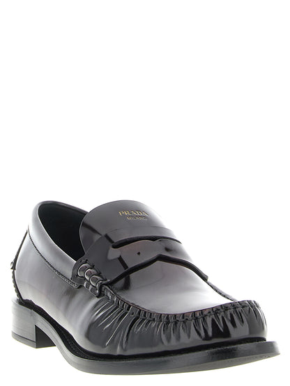 Bordeaux Calfskin Slip-On Loafers