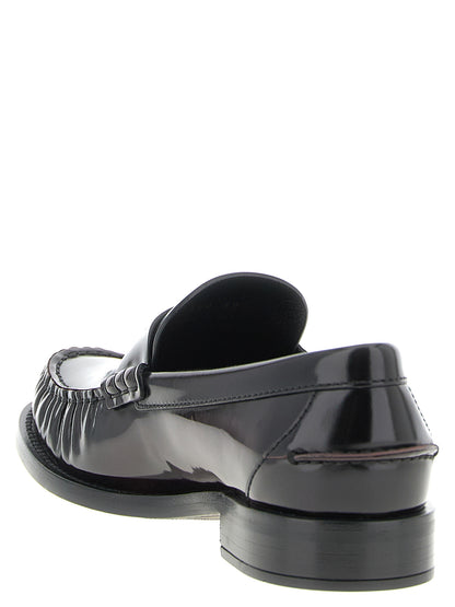 Bordeaux Calfskin Slip-On Loafers