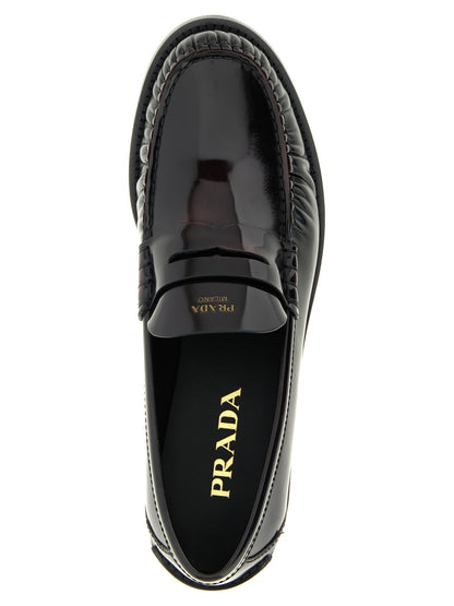 Bordeaux Calfskin Slip-On Loafers