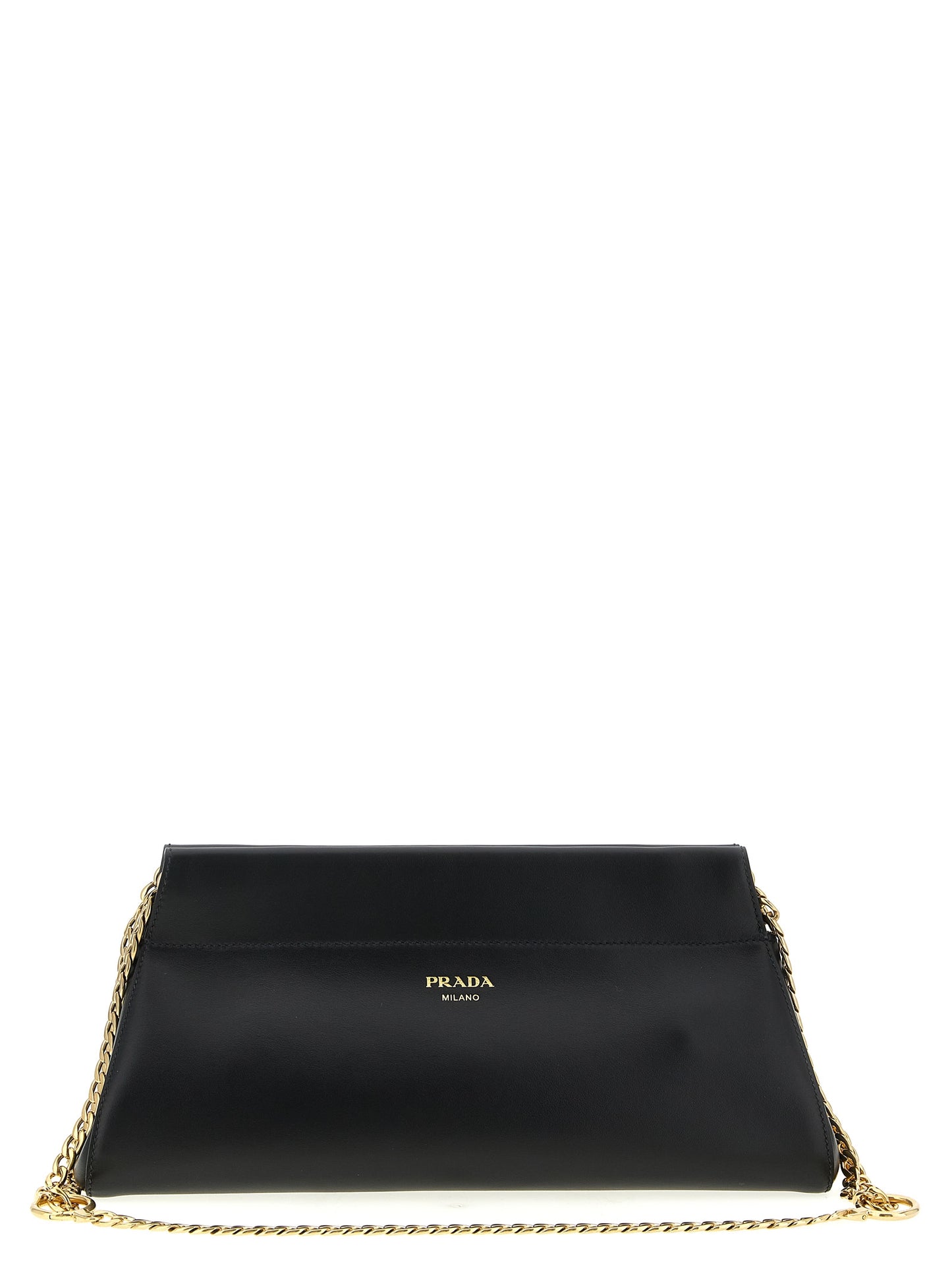 Black Calfskin Shoulder Bag