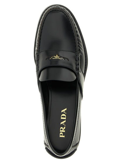 Black Calfskin Slip-On Loafers