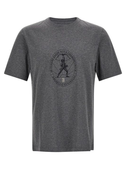 Gray Cotton T-Shirt