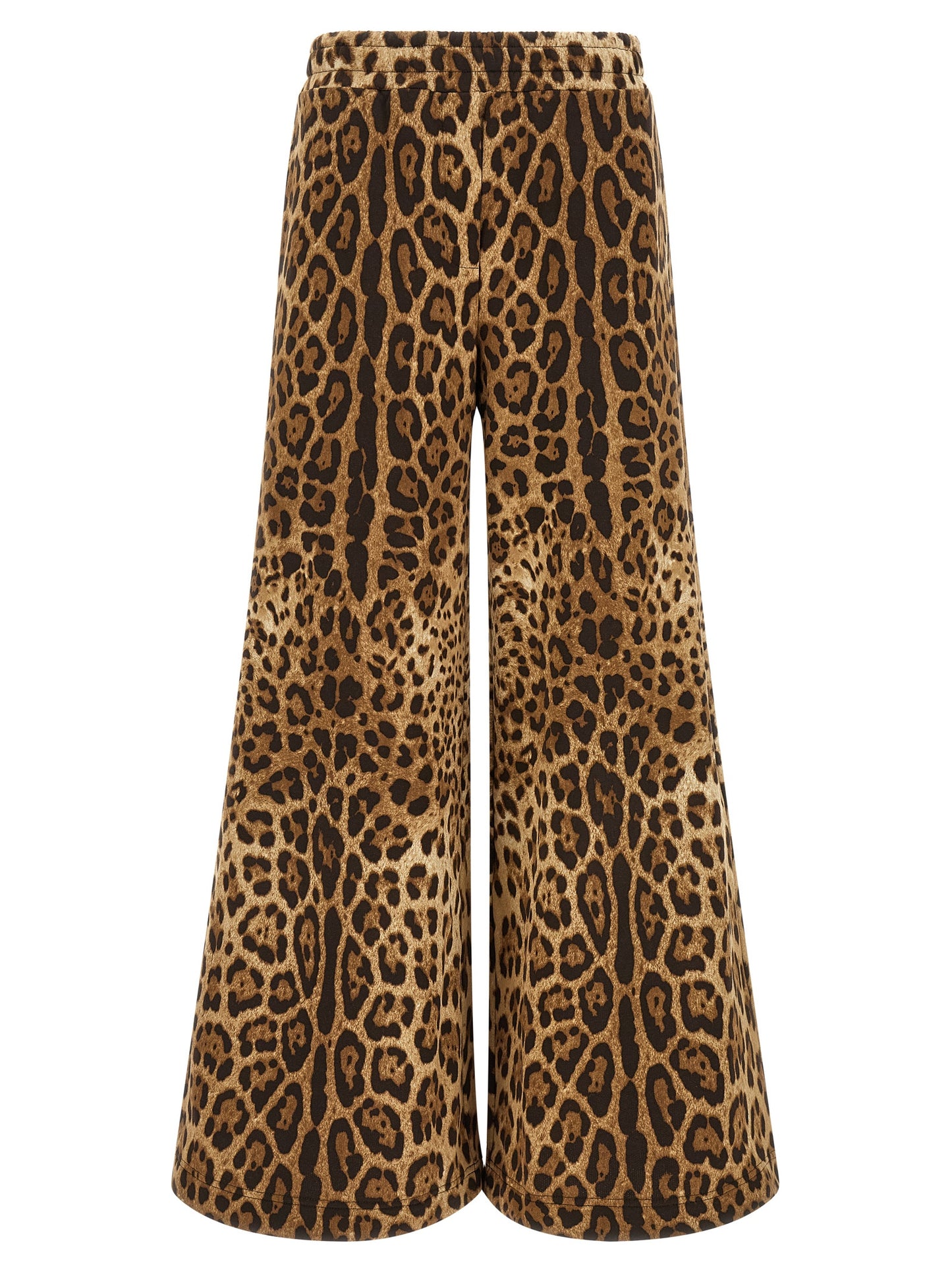 Brown Cotton Casual Pants