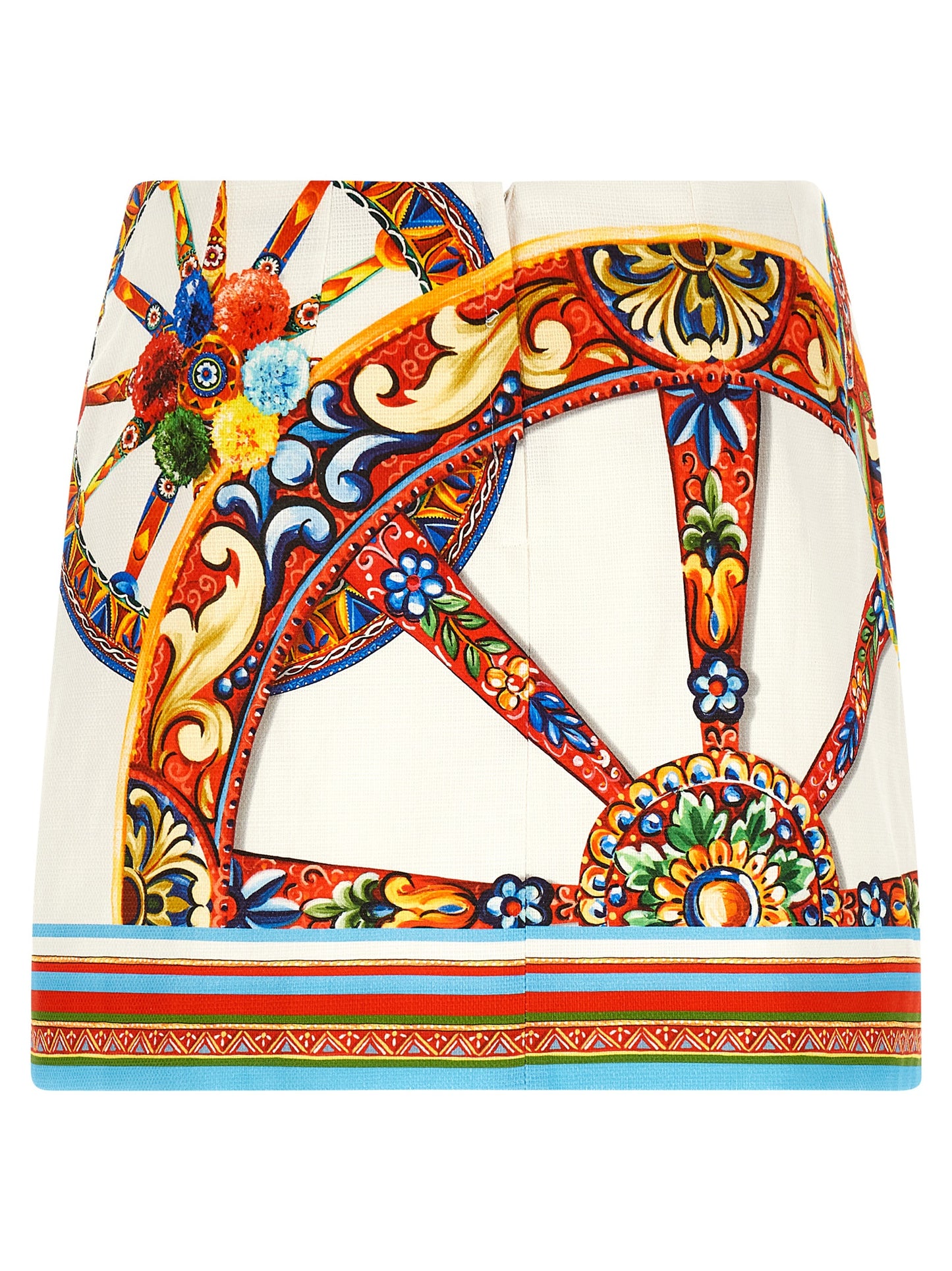Multicolor Cotton Long Skirt