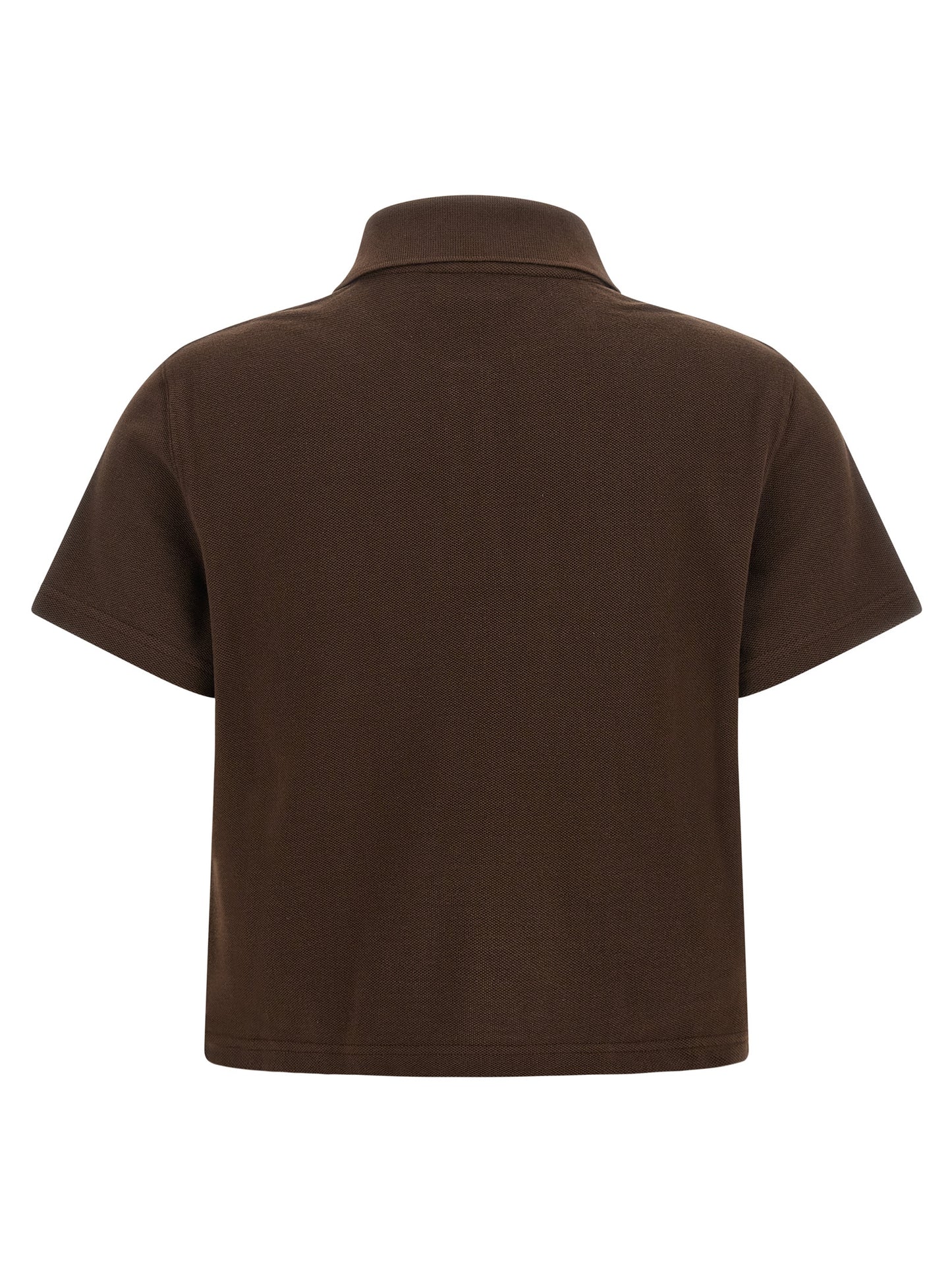 Brown Cotton Polo Shirt