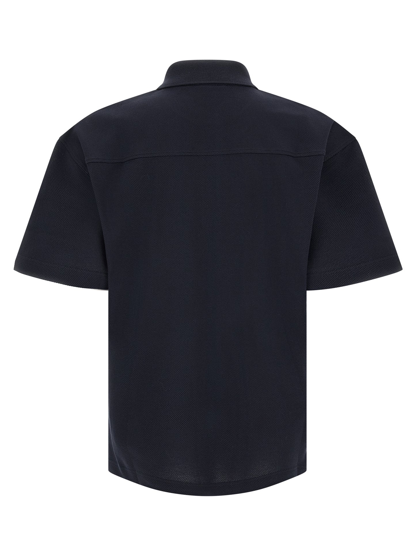 Blue Cotton Polo Shirt