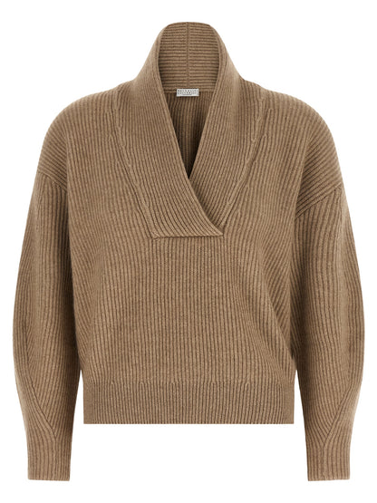 Beige Cashmere Cardigan