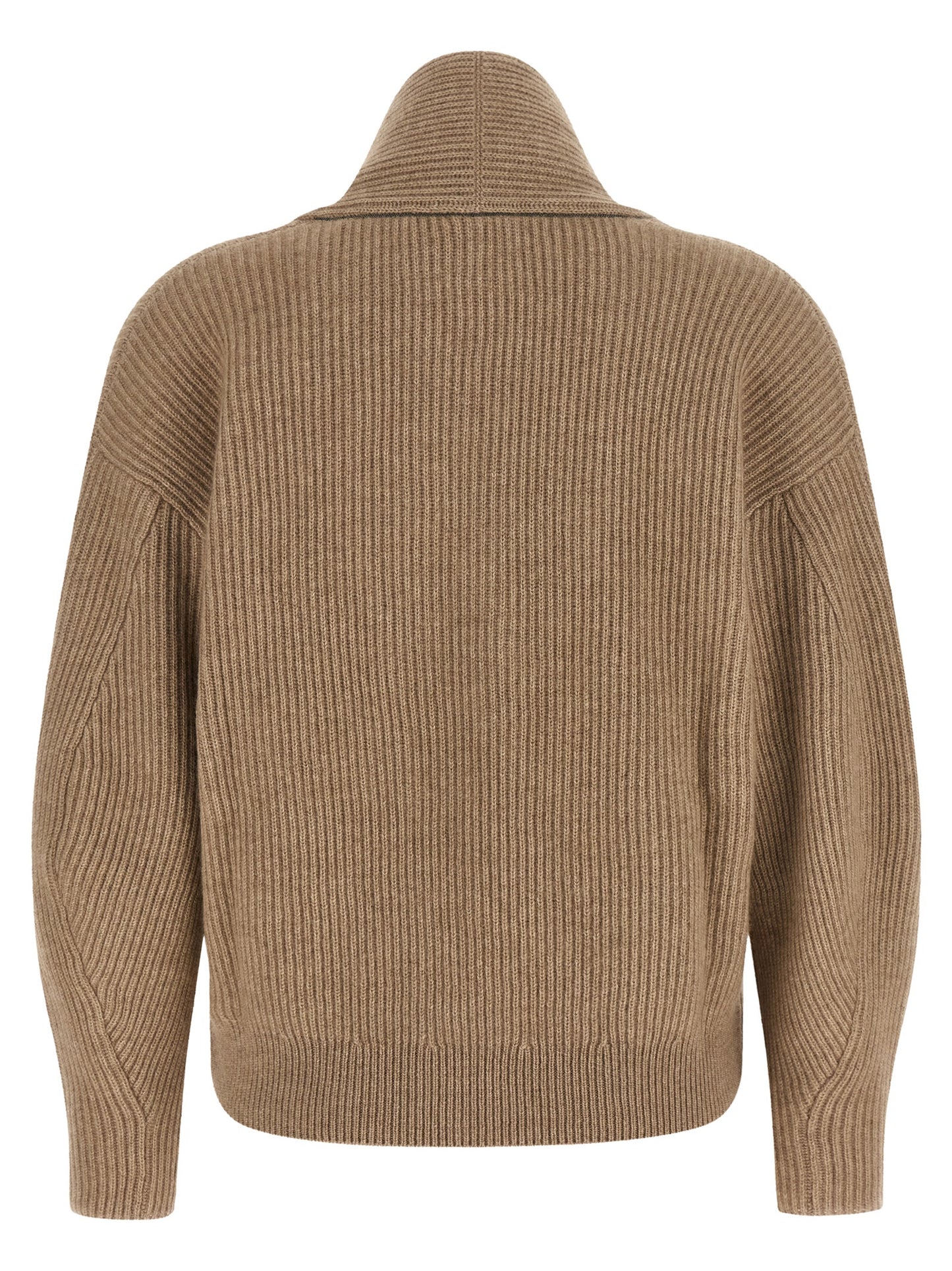 Beige Cashmere Cardigan