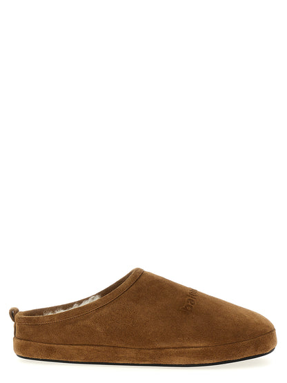 Brown Calfskin Mules