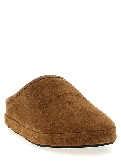 Brown Calfskin Mules