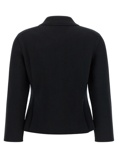 Black Wool Cardigan