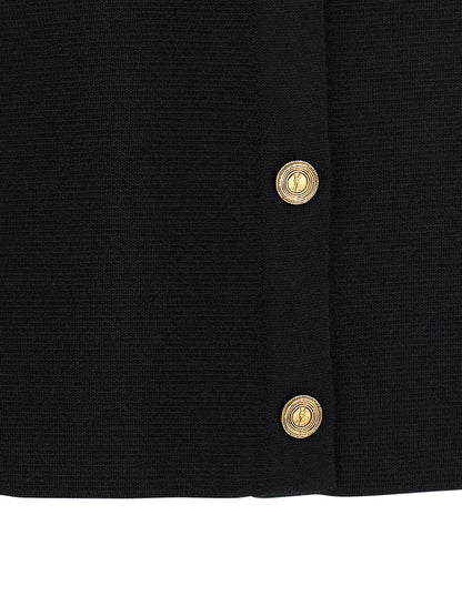 Black Wool Cardigan