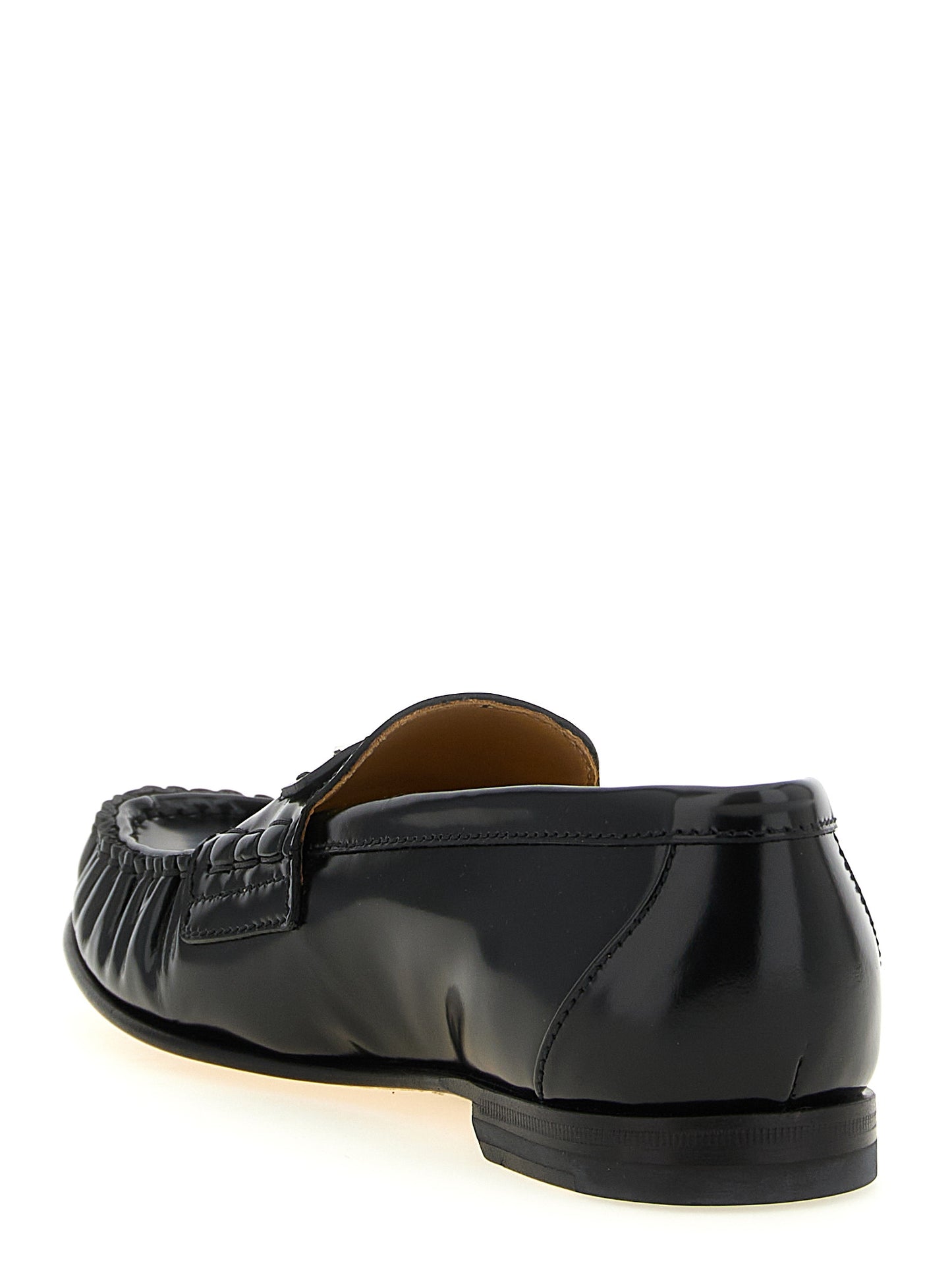 Black Calfskin Slip-On Loafers
