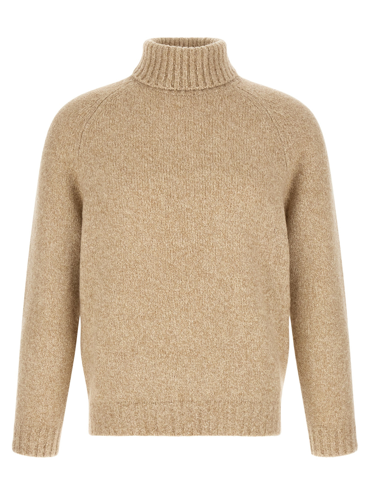 Beige Virgin Wool Cardigan